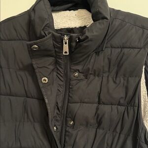 Banana Republic Black Fleece-Lined Vest